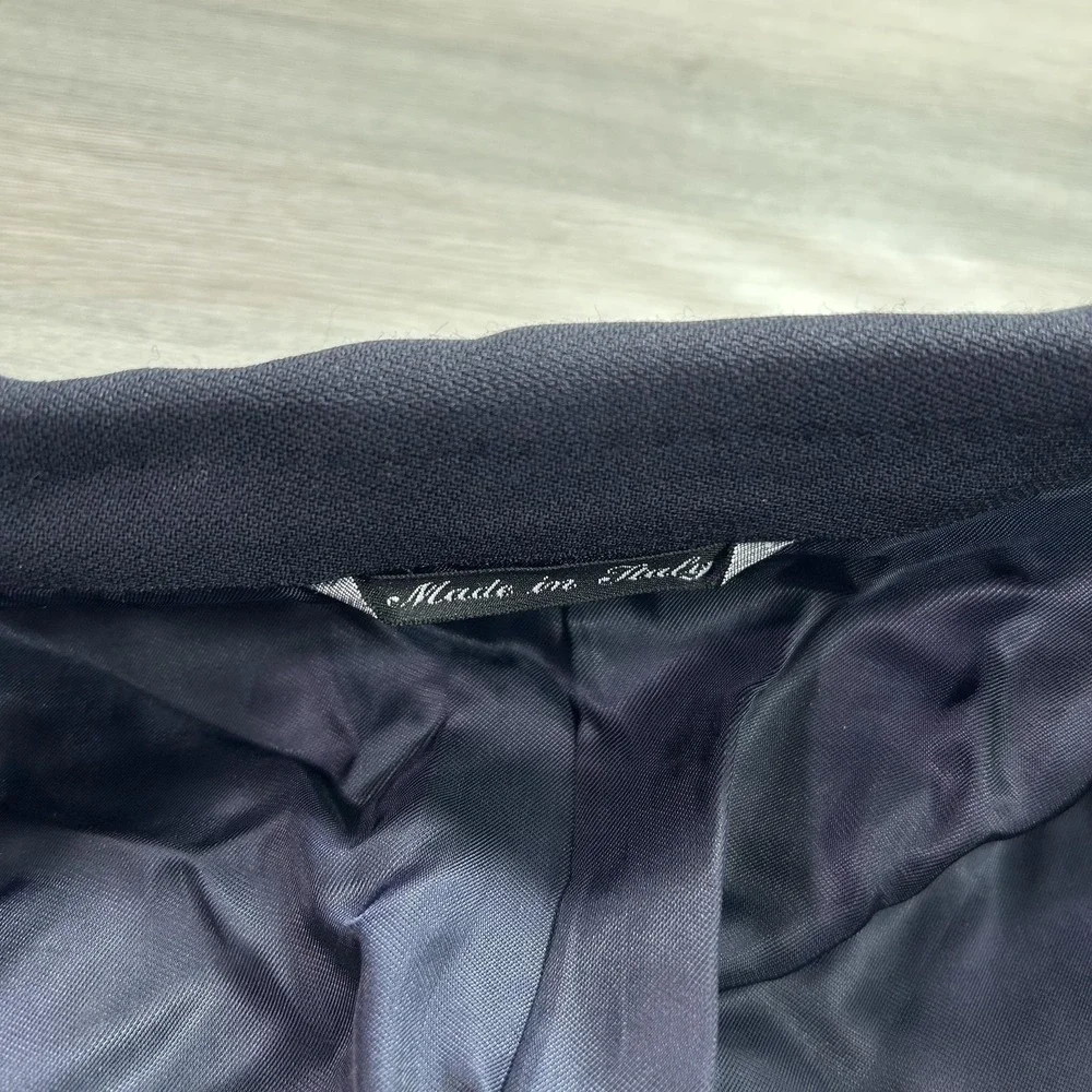 Canali Suit‎ Jacket Blazer Mens 58L Blue Wool Classic Made In Italy 2 Button